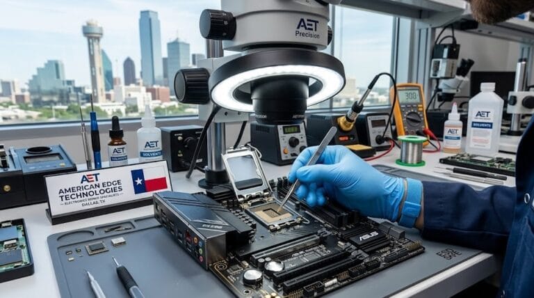 Fix bent cpu pins of gaming desktop at american edge technologies in dallas